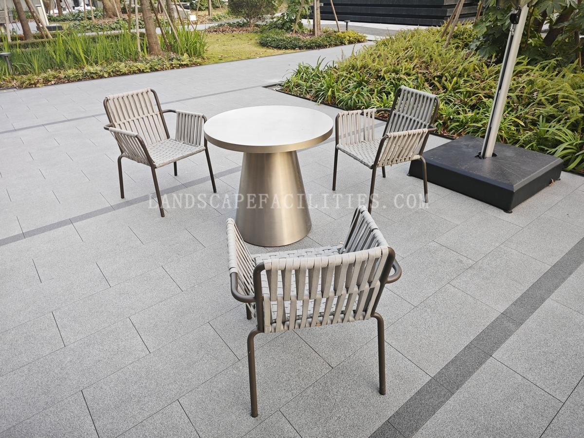 How to secure stainless steel outdoor furniture to the ground?(pic1)