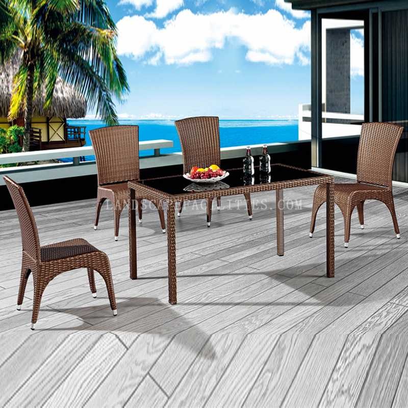 How does rattan outdoor furniture reflect contemporary design aesthetics?(pic1)